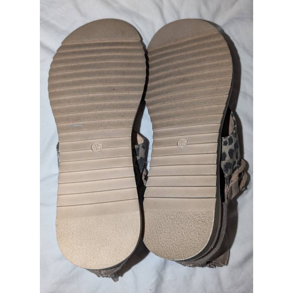 Womens Very G Sparta Leopard Print Sandals Size 8.5 Thong Style Brown Black - Picture 9 of 9